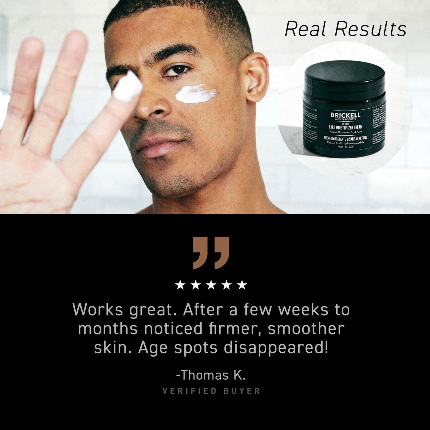 Retinol Face Moisturizer Cream for Men  [Amazon Landing]