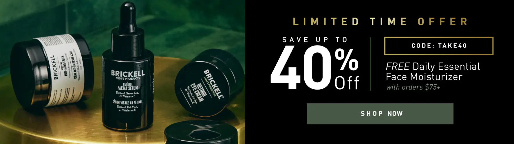 Limited Time Offer: Save up to 40% w/ code: TAKE40