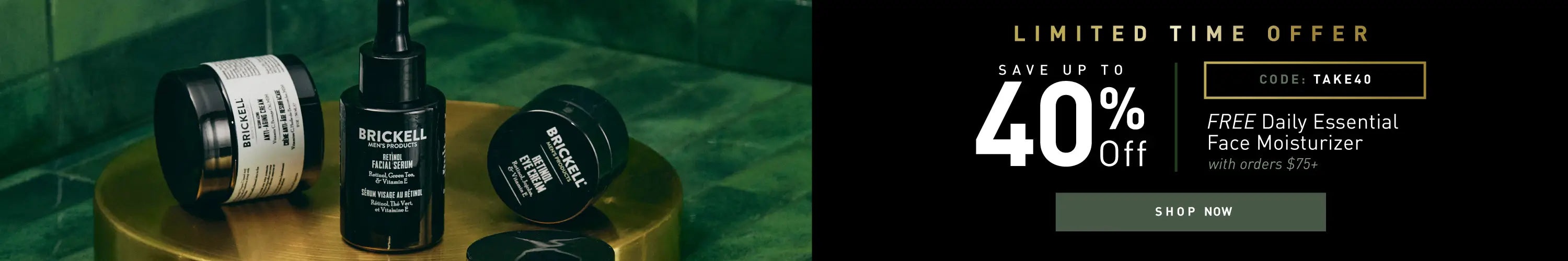 Limited Time Offer: Save up to 40% w/ code: TAKE40