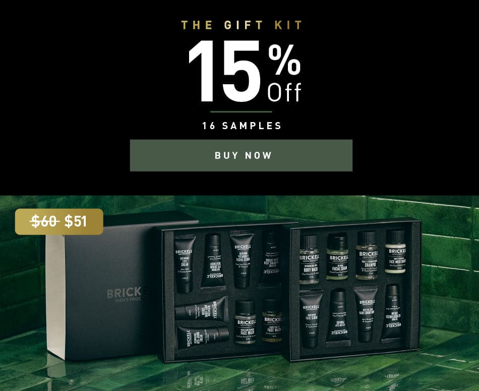 Get the Gift Kit: Let him discover what works best for his daily routine