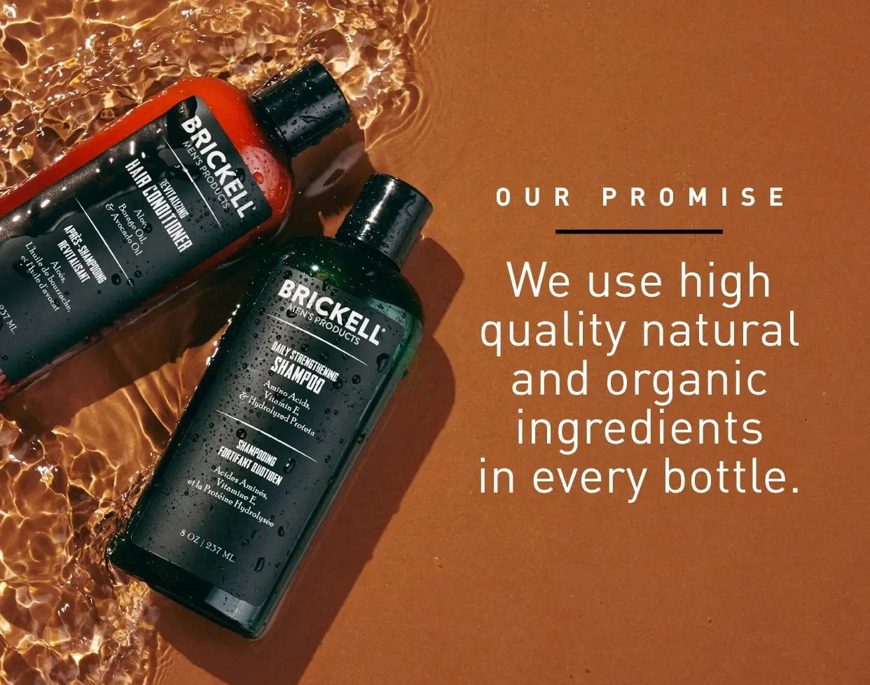 Our Promise: We use high quality natural and organic ingredients in every bottle.