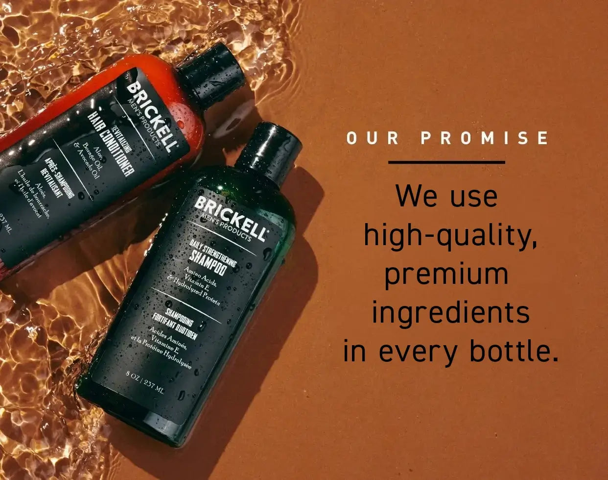 Our Promise: We use high quality natural and organic ingredients in every bottle.