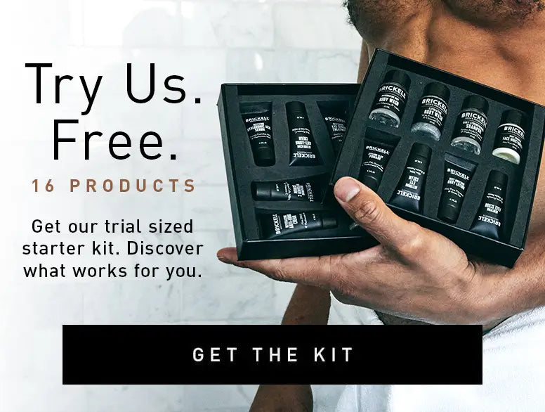 Try us, FREE. Get our trial-sized starter kit and discover what works for you. See why over 1 million men worldwide love us!