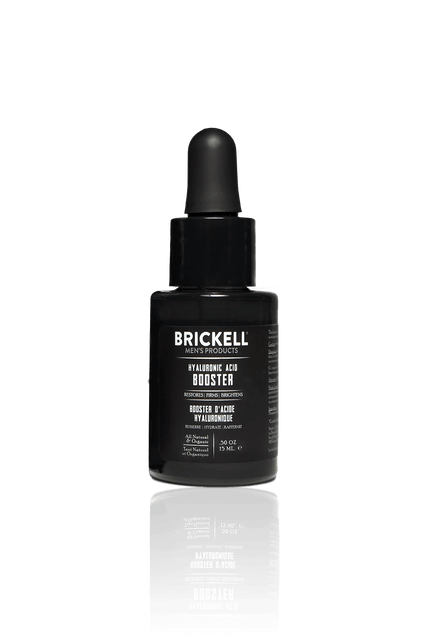 Best Hyaluronic Acid Booster for Men, serum, anti wrinkle, skin product for men, booster, hyaluronic acid, organic, natural, brickell mens products, brickell men, skin firming, best skin product for men, anti wrinkle